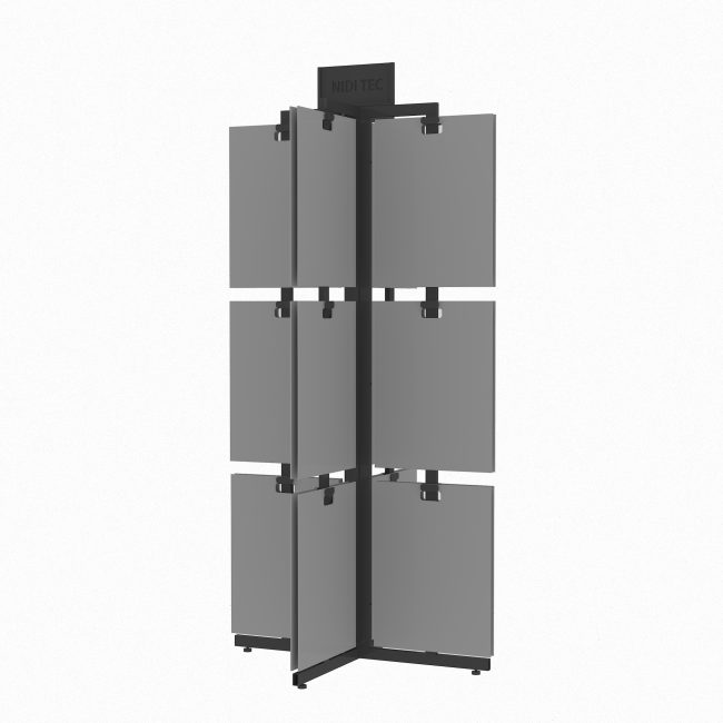 rotate stone display tower with MDF boards ST-13-1