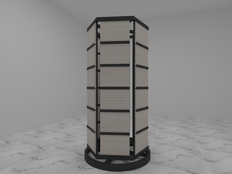 Marble-Carousel-Sample-Display-Stand-For-Stone-Quartz-ST-86-3