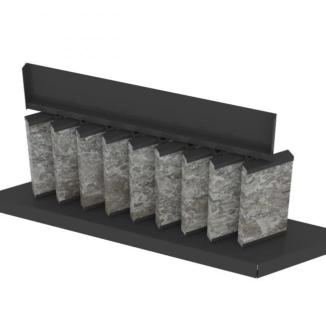 marble display case spinning display racks countertop ST-35-1