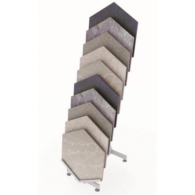 Hexagon Ceramic Sample Display Stand ST-128-2