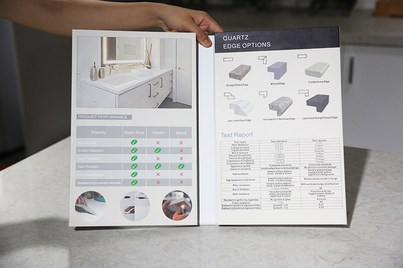 Customized Plastic Stone Sample Display Book ST-134-3