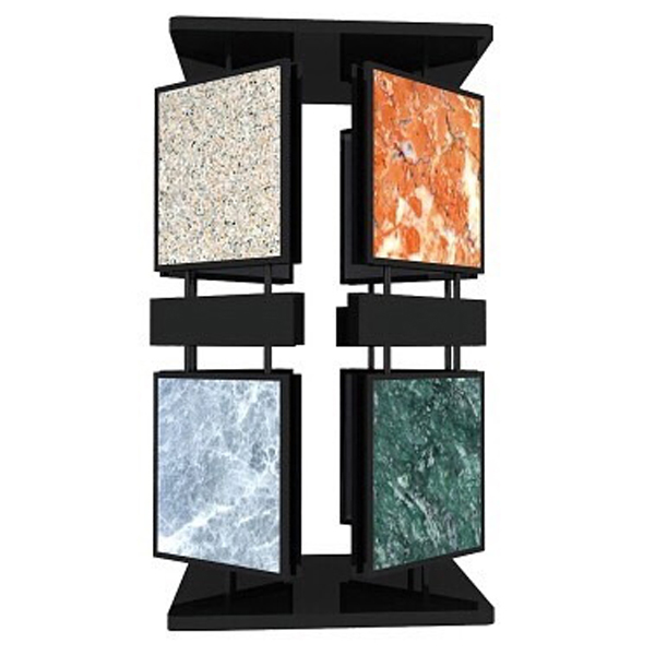 Rotate Granite Marble Stone Display Rack Showroom ST-143