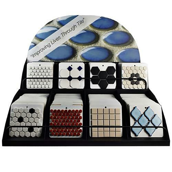 Table Top Display Mosaic Tiles Display Stand ST-155-1